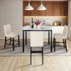 Modern 5-Piece Counter Height Faux Marble Dining Table Set Beige-ModernLuxe -Furniture Hotsale Shop GUEST 969156df dcb1 451a 802b 8b81d32530f6