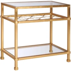 Hanzel Gold Leaf Glass Side Table - Gold - Safavieh 12 Hanzel Gold Leaf Glass Side Table - Gold - Safavieh -Furniture Hotsale Shop GUEST 972a5b44 da8a 4946 a4cd 2609a0c3ad08