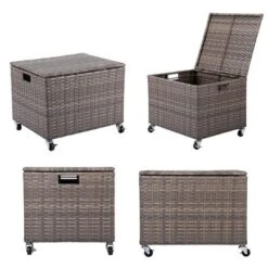 BIRDROCK HOME Rolling File Box-Storage Cabinet With Wheels-File Organizers Boxes - Home Office (Tan) -Furniture Hotsale Shop GUEST 9883f83d 1bba 43a6 9faa e769748c3dbf