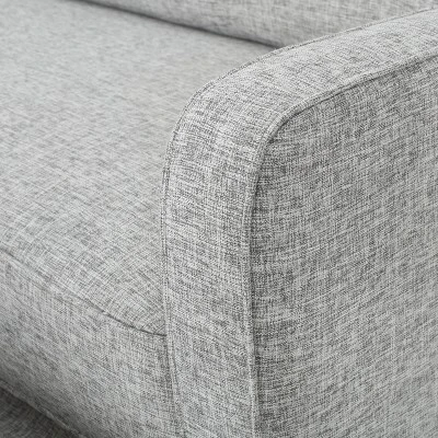 Calliope Buttoned Fabric Reclining Loveseat Light Gray Tweed - Christopher Knight Home 4 Calliope Buttoned Fabric Reclining Loveseat Light Gray Tweed - Christopher Knight Home - Image 2
