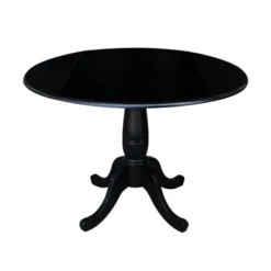Davidson Round Dual Drop Leaf Pedestal Table Black - International Concepts 23 Davidson Round Dual Drop Leaf Pedestal Table Black - International Concepts -Furniture Hotsale Shop GUEST 9a203637 4a6f 44b0 bf90 39f1986647b0