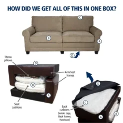 78" RTA Copenhagen Collection Sofa Marzipan - Serta -Furniture Hotsale Shop GUEST 9a4c0397 8408 46f6 a047 d44b8e79f43e