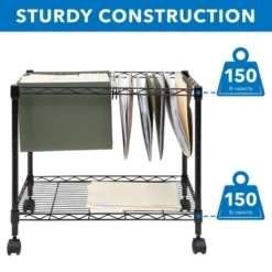 Mount-It! Mobile Rolling File Folder Cart With Wheels | Single Tier With Storage Rack And Locking Casters | Fits Letter And Legal Size Filing Folders -Furniture Hotsale Shop GUEST 9a9193da ec2d 4131 96ed c2d1fc3acaef