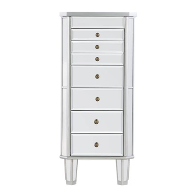 Aislin Jewelry Armoire Mirror/Silver - Powell Company 4 Aislin Jewelry Armoire Mirror/Silver - Powell Company - Image 2
