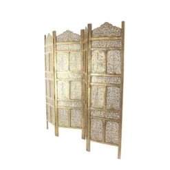 Traditional Intricate Carved Room Divider Screen Gold - Olivia & May -Furniture Hotsale Shop GUEST 9b18b1ea f937 408b a608 12513e14a766