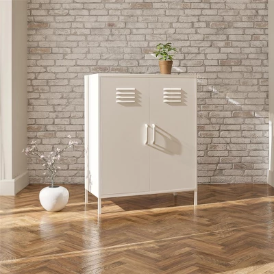 RealRooms Shadwick 2 Door Metal Locker Storage Cabinet 4 RealRooms Shadwick 2 Door Metal Locker Storage Cabinet - Image 2