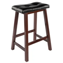 Mona Cushion Saddle Seat 24.84" Counter Height Barstool Hardwood/Toasted Walnut - Winsome -Furniture Hotsale Shop GUEST 9d298603 a8ea 4d59 853b 854fcbe59daf