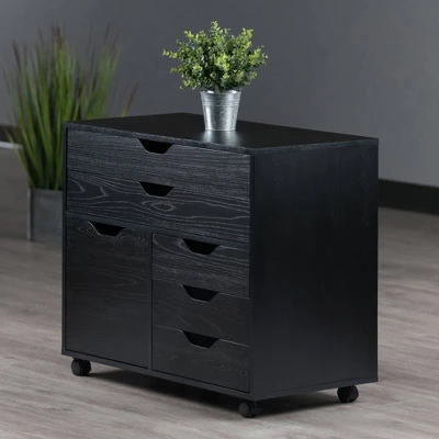 Halifax 3 Section Mobile Storage Cabinet - Winsome 10 Halifax 3 Section Mobile Storage Cabinet - Winsome - Image 8