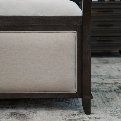 6pc Cindi Sleigh Bedroom Set Gray - Abbyson Living 7 6pc Cindi Sleigh Bedroom Set Gray - Abbyson Living - Image 5