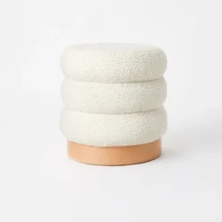 Clarkdale Channel Tufted Ottoman With Wood Base - Threshold™ Designed With Studio McGee -Furniture Hotsale Shop GUEST 9e78f4ea 34e1 4b4c 8927 610a96c011f0