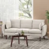 Feichko Contemporary Fabric Pillow Back 3 Seater Sofa - Christopher Knight Home -Furniture Hotsale Shop GUEST 9ec5df06 7917 4693 9225 fba7f2375d7a