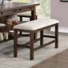 Foret Padded Counter Height Bench Rustic Oak/Beige - HOMES: Inside + Out -Furniture Hotsale Shop GUEST a07857e2 62d0 4b14 a2c1 a8c33e392631