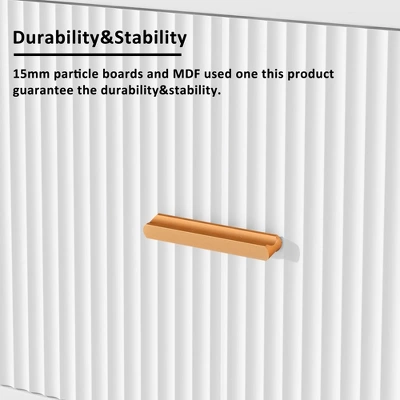 Modern TV Stand For TVs Up To 75'' With 5 Champagne Legs-ModernLuxe 12 Modern TV Stand For TVs Up To 75'' With 5 Champagne Legs-ModernLuxe - Image 10