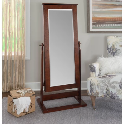 Chiara Cheval Mirror/Jewelry Wardrobe Walnut - Powell Company 10 Chiara Cheval Mirror/Jewelry Wardrobe Walnut - Powell Company - Image 8