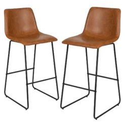 Emma And Oliver Set Of 2 Kitchen Bar Height Stool - 30 Inch LeatherSoft Barstool 29 Emma And Oliver Set Of 2 Kitchen Bar Height Stool - 30 Inch LeatherSoft Barstool -Furniture Hotsale Shop GUEST a24dfef3 e6c0 4a8d 9fe2 cd6a967bc9ba