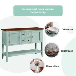 Modernluxe Cambridge Series Buffet Sideboard Console Table With Bottom Shelf -Furniture Hotsale Shop GUEST a285b0b4 a2d9 459d baa0 9bc44cb42ca2