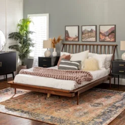 Boho Solid Wood Spindle Platform Bed - Saracina Home 30 Boho Solid Wood Spindle Platform Bed - Saracina Home -Furniture Hotsale Shop GUEST a59e04b0 9472 44a4 aa47 43be053d19eb