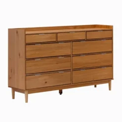Mid-Century Modern Solid Wood 9 Drawer Horizontal Dresser - Saracina Home -Furniture Hotsale Shop GUEST a5d5644c 70fb 4098 a150 33db6395ee8f