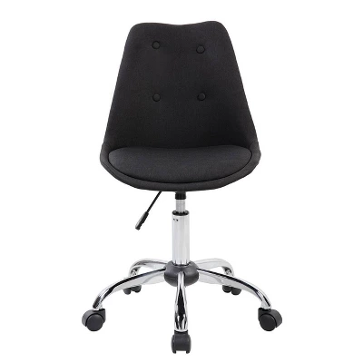 Armless Task Chair With Buttons - Techni Mobili 3 Armless Task Chair With Buttons - Techni Mobili