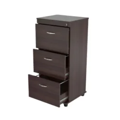 40.16" 3 Drawer Locking File Cabinet Espresso - Inval -Furniture Hotsale Shop GUEST a753642c 8571 4cc1 908f 08feae28a4d1