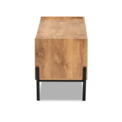 Tasman Wood And Metal 2 Door TV Stand For TVs Up To 45" Natural Brown/Black - Baxton Studio 13 Tasman Wood And Metal 2 Door TV Stand For TVs Up To 45" Natural Brown/Black - Baxton Studio -Furniture Hotsale Shop GUEST a84e9b4b c6d6 4f99 970a fb5ff91e634b