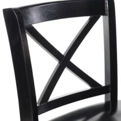 24" Torino X Back Wood Counter Height Barstool - Black - Linon -Furniture Hotsale Shop GUEST a91d3d02 f4c8 4009 9d19 9bf37b83cbf1