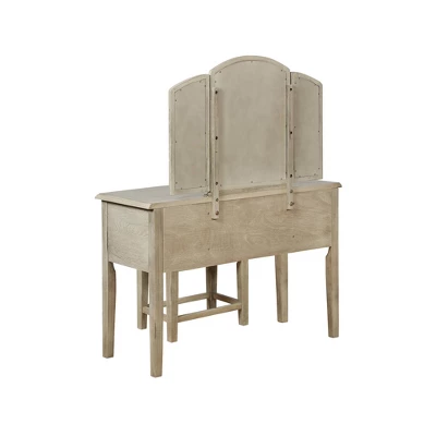 Sophie Vanity And Stool White Wash - Powell Company 6 Sophie Vanity And Stool White Wash - Powell Company - Image 4