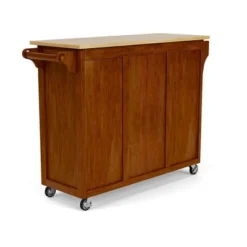 Create - A - Cart Kitchen Cart With Natural Top Cherry - Homestyles -Furniture Hotsale Shop GUEST ab88d6b9 79cb 46dc a79a 262e68136d1d