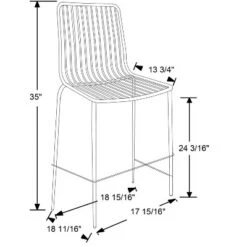 Set Of 2 Sodra Rounded Seat Wire Counter Height Barstool Black - Threshold™ -Furniture Hotsale Shop GUEST aba0b7b0 e031 40e5 a117 6b6b5d67048f