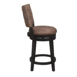 26" Kaede Wood And Upholstered Swivel Counter Height Barstool Black/Chestnut - Hillsdale Furniture 13 26" Kaede Wood And Upholstered Swivel Counter Height Barstool Black/Chestnut - Hillsdale Furniture -Furniture Hotsale Shop GUEST abbb593e 0b95 4052 b216 75fe4b53c069