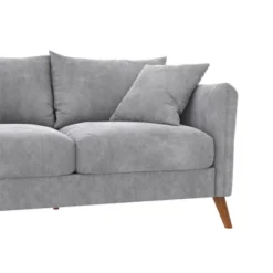 Magnolia 2 Seater Loveseat Sofa With Pillows Pocket Coil Seating Light Gray Velvet - Novogratz -Furniture Hotsale Shop GUEST b07af93e 688d 4e93 8753 2345ae4a807f