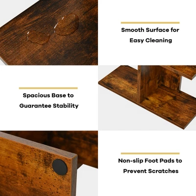 Costway 8-shelf Bookcase Freestanding Tree Shelf Display Storage Stand BlackWhite 9 Costway 8-shelf Bookcase Freestanding Tree Shelf Display Storage Stand BlackWhite - Image 7