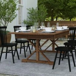 Merrick Lane 8' X 40" Rectangular Antique Rustic Solid Pine Foldable Dining Table With Crisscross Legs 20 Merrick Lane 8' X 40" Rectangular Antique Rustic Solid Pine Foldable Dining Table With Crisscross Legs -Furniture Hotsale Shop GUEST b16e8087 d1ae 4af8 aeb7 e06891edba66