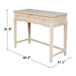 Alexandria Vanity Table With Vanity Bench Unfinished - International Concepts -Furniture Hotsale Shop GUEST b1ed4d4a 30a0 4287 957e 8ab40cce8cb9