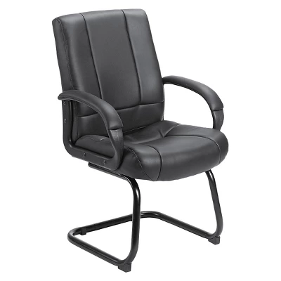 Caressoft Mid Back Guest Chair Black - Boss Office Products 5 Caressoft Mid Back Guest Chair Black - Boss Office Products - Image 3