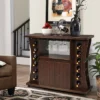 Costway Rolling Buffet Sideboard Wooden Bar Storage Cabinet W/ Wine Rack & Glass Holder -Furniture Hotsale Shop GUEST b35d5fb7 cba8 41b9 87f6 f0d84bf49e3c