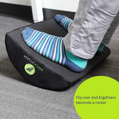 ErgoFoam Ergonomic Foot Rest Under Desk - Premium Velvet Soft Foam Footrest For Desk - Most Comfortable Desk Foot Rest In The World For Lumbar 3 ErgoFoam Ergonomic Foot Rest Under Desk - Premium Velvet Soft Foam Footrest For Desk - Most Comfortable Desk Foot Rest In The World For Lumbar