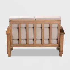 Charlotte Fabric Upholstered Wood 2 Seater Loveseat Taupe/Brown - Baxton Studio -Furniture Hotsale Shop GUEST b452b4f1 4635 477d bf03 e4293bd96506