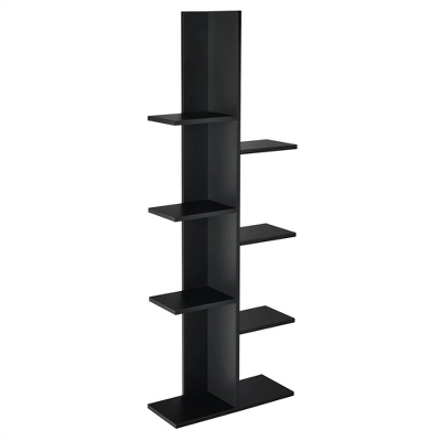 Costway 8-shelf Bookcase Freestanding Tree Shelf Display Storage Stand BlackWhite 13 Costway 8-shelf Bookcase Freestanding Tree Shelf Display Storage Stand BlackWhite - Image 11