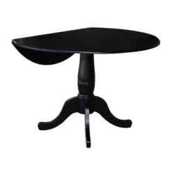 Davidson Round Dual Drop Leaf Pedestal Table Black - International Concepts 16 Davidson Round Dual Drop Leaf Pedestal Table Black - International Concepts -Furniture Hotsale Shop GUEST b692d8a5 3d9a 4d68 89b6 45d6b131c326