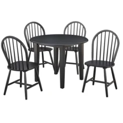 5pc Chadwick Drop Leaf Dining Set With 4 Windsor Chairs - Buylateral -Furniture Hotsale Shop GUEST b7d460f1 4ca9 4836 b3ff 39d440e8127b