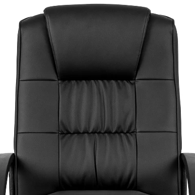 Emma And Oliver High Back Black LeatherSoft Task Chair With Arms - Desk Chair 9 Emma And Oliver High Back Black LeatherSoft Task Chair With Arms - Desk Chair - Image 7