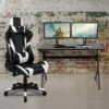 Flash Furniture Gaming Desk And Reclining Gaming Chair Set With Cup Holder, Headphone Hook & 2 Wire Management Holes -Furniture Hotsale Shop GUEST b9b276b9 9273 4df4 b0cd 54317de89c7e