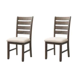 Dex 6pc Extendable Dining Table Set, 4 Ladder Side Chairs And Bench Upholstery Walnut Brown/ Cream Upholstery - Picket House Furnishings -Furniture Hotsale Shop GUEST bba50923 cde5 4405 924e 0e51019db371