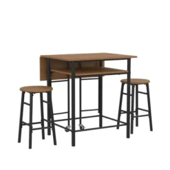 RealRooms Jace Kitchen 3 Piece Pub Set With Drop Leaf And 2 Counter Height Stools -Furniture Hotsale Shop GUEST bbfe9e2a c370 4ae0 a647 0f35dda8c34e