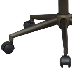 Fabric Office Chair With Curved Back And Contrast Stitching Brown - Benzara -Furniture Hotsale Shop GUEST bee8f1a3 2bd0 44c1 9b2b fafb49131ff8