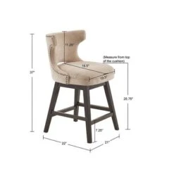 25.75" Cheryl Swivel Counter Height Barstool - Madison Park -Furniture Hotsale Shop GUEST bfb4bbf5 5f42 44b1 a6a1 af659a1c1cd8