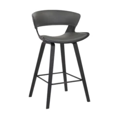 26" Jagger Faux Leather Wood Counter Height Barstool - Armen Living 17 26" Jagger Faux Leather Wood Counter Height Barstool - Armen Living -Furniture Hotsale Shop GUEST bfd60ad3 3835 41e4 9898 9cdc0b8dac42