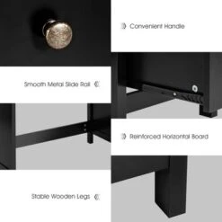 Computer Desk Study Writing Desk Home Office Workstation With 3 Drawers WhiteBlack 19 Computer Desk Study Writing Desk Home Office Workstation With 3 Drawers WhiteBlack -Furniture Hotsale Shop GUEST c08ff600 3921 4bde a0de 5133fc81c05f