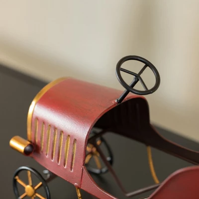 Vintiquewise Metal Figurine Car Shaped Vintage Wine Single Bottle Holder Stand Rack 7 Vintiquewise Metal Figurine Car Shaped Vintage Wine Single Bottle Holder Stand Rack - Image 5